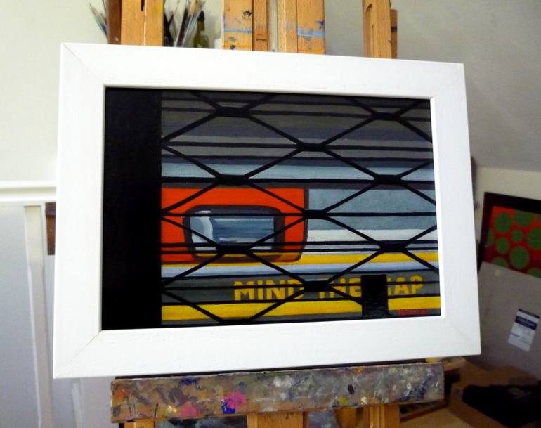 Original Figurative Transportation Painting by Rebecca Coleman
