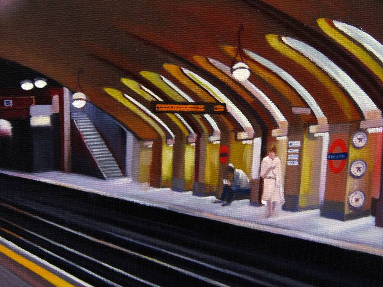 Original Figurative Cities Painting by Rebecca Coleman