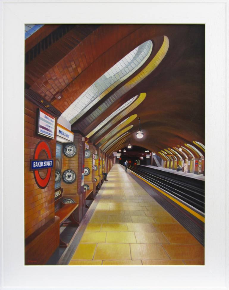 Original Figurative Cities Painting by Rebecca Coleman
