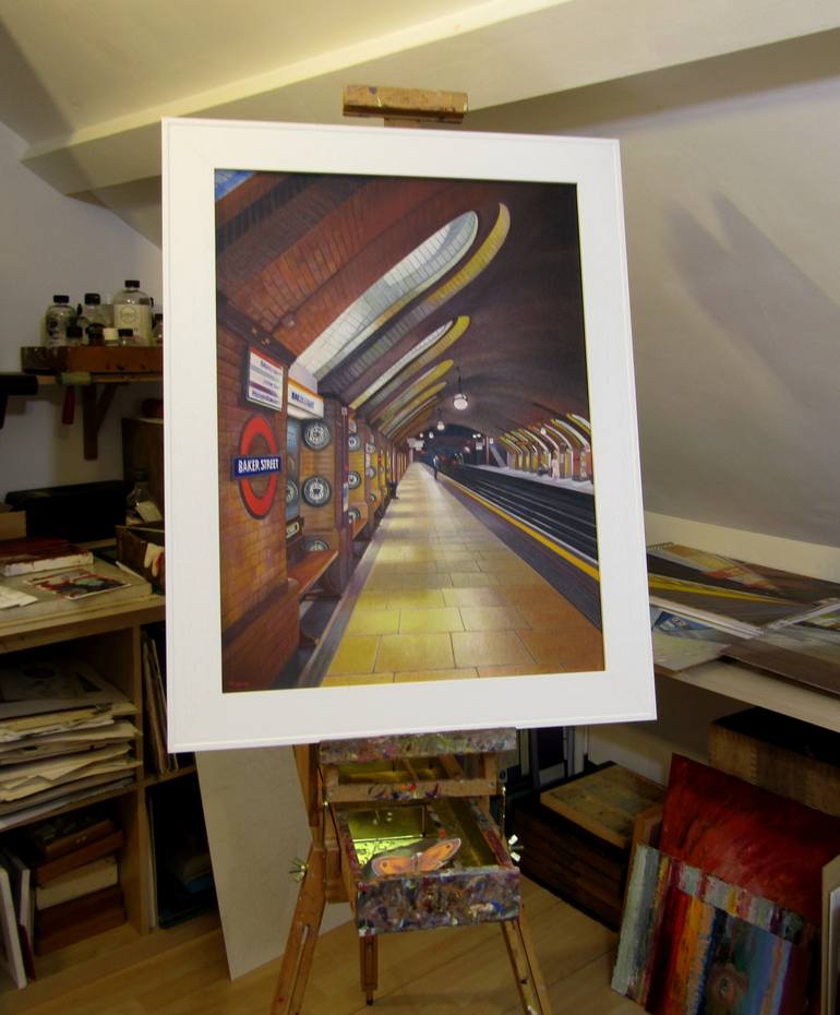 Original Figurative Cities Painting by Rebecca Coleman