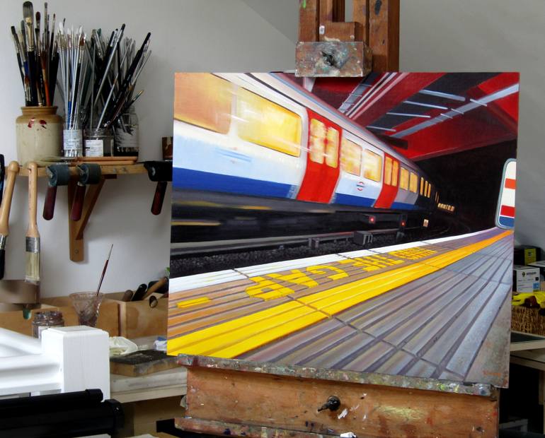 Original Figurative Cities Painting by Rebecca Coleman