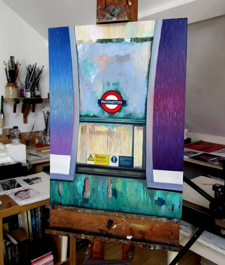 Original Figurative Architecture Painting by Rebecca Coleman