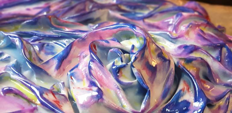 Original Abstract Expressionism Nature Painting by Alberto Petrivelli