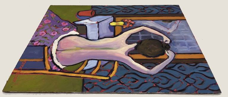 Original Contemporary Nude Painting by Catherine J Martzloff
