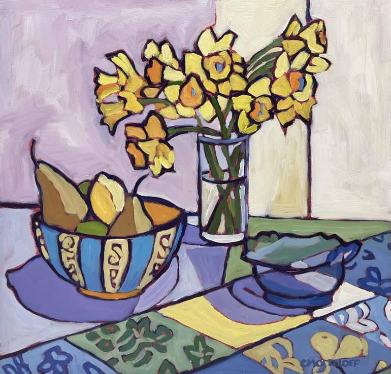 Print of Contemporary Still Life Paintings by Catherine J Martzloff
