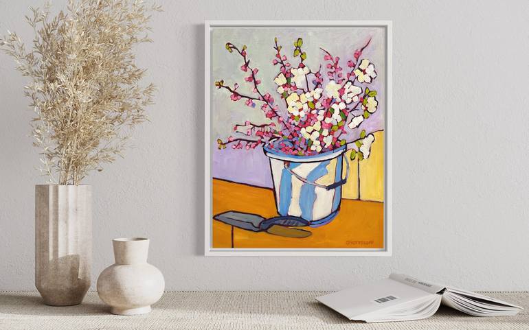 Original Contemporary Floral Painting by Catherine J Martzloff