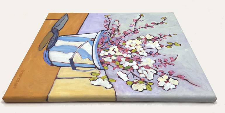 Original Contemporary Floral Painting by Catherine J Martzloff