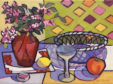 Original Expressionism Still Life Paintings by Catherine J Martzloff