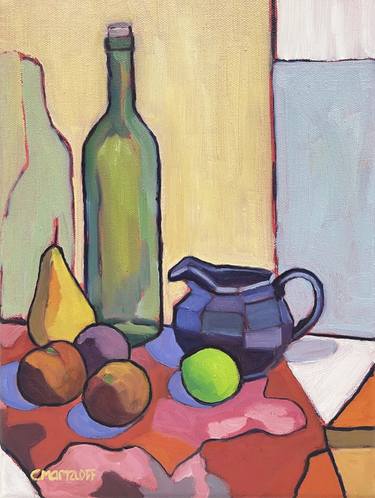 Original Expressionism Still Life Paintings by Catherine J Martzloff