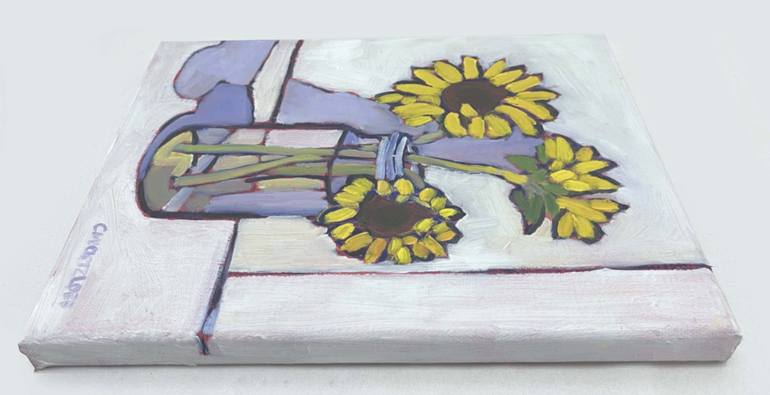 Original Contemporary Floral Painting by Catherine J Martzloff