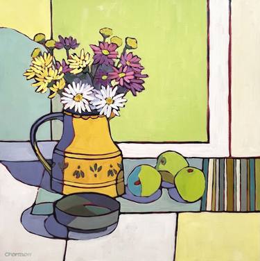 Original Contemporary Floral Paintings by Catherine J Martzloff