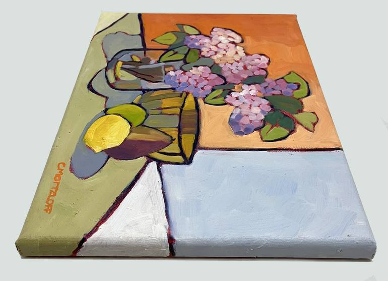 Original Color Field Painting Still Life Painting by Catherine J Martzloff