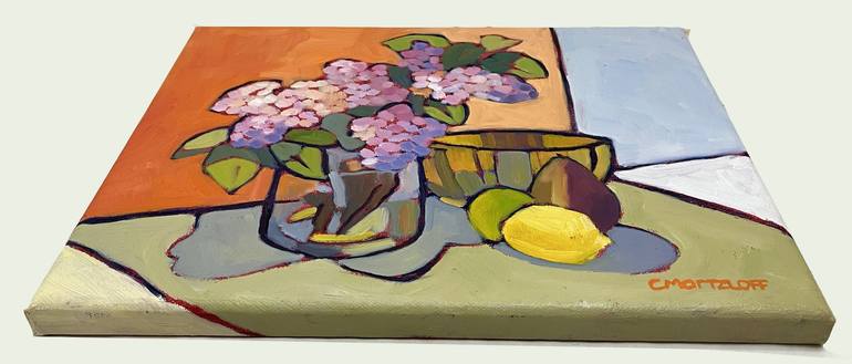 Original Color Field Painting Still Life Painting by Catherine J Martzloff