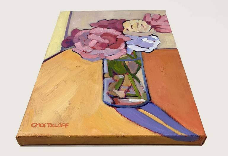 Original Art Nouveau Floral Painting by Catherine J Martzloff