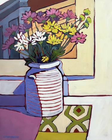 Original Contemporary Still Life Paintings by Catherine J Martzloff