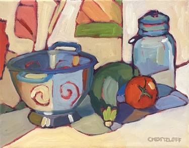 Original Modernism Food & Drink Paintings by Catherine J Martzloff