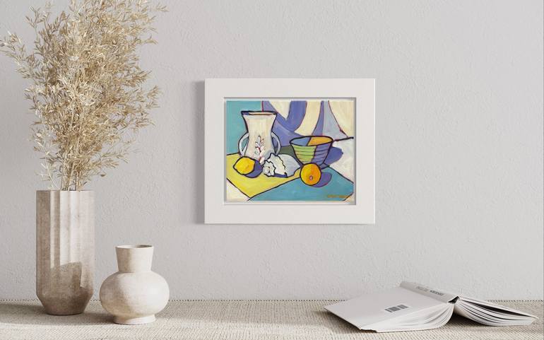 Original Art Deco Still Life Painting by Catherine J Martzloff