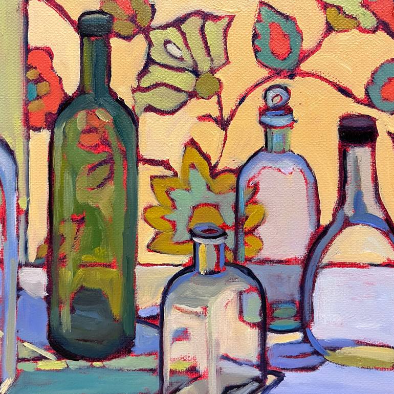 Original Art Deco Still Life Painting by Catherine J Martzloff