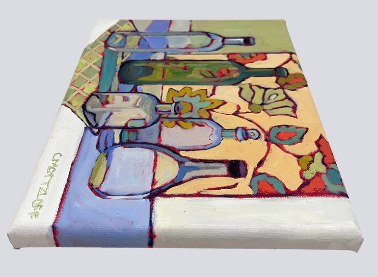 Original Art Deco Still Life Painting by Catherine J Martzloff