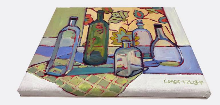 Original Art Deco Still Life Painting by Catherine J Martzloff