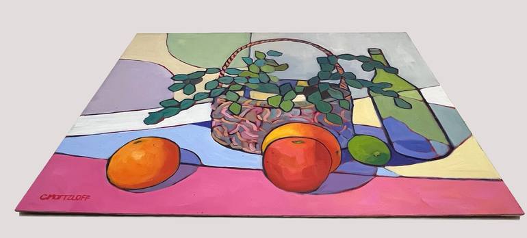 Original Expressionism Still Life Painting by Catherine J Martzloff