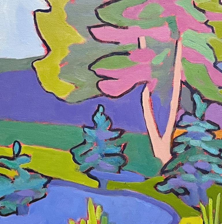 Original Abstract Expressionism Landscape Painting by Catherine J Martzloff