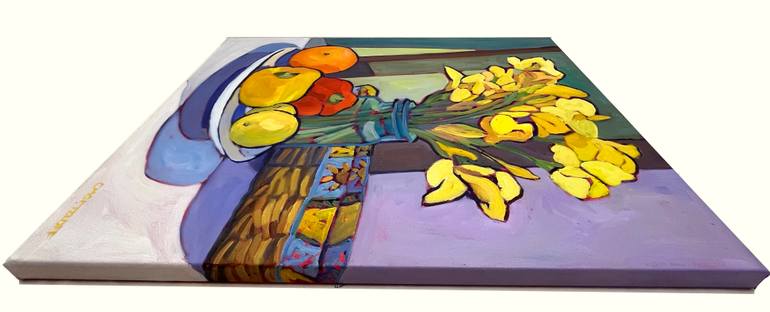 Original Contemporary Floral Painting by Catherine J Martzloff