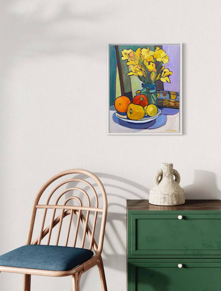 Original Contemporary Floral Painting by Catherine J Martzloff