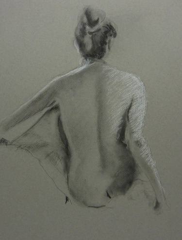 Original Figurative Nude Drawings by Catherine J Martzloff