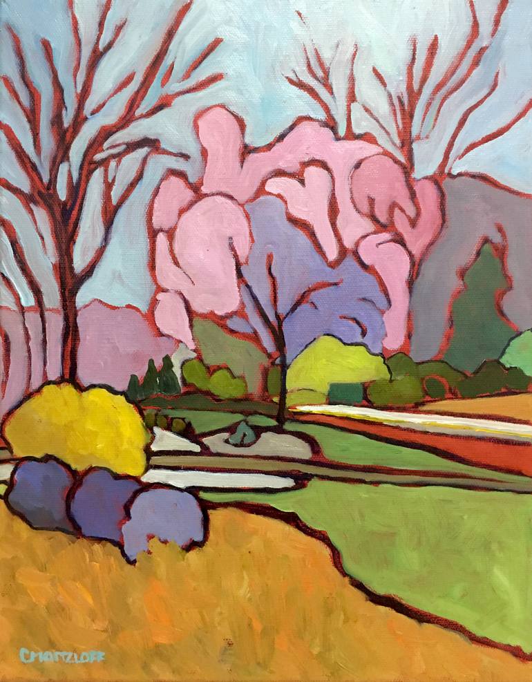 Print of Fine Art Landscape Paintings by Catherine J Martzloff