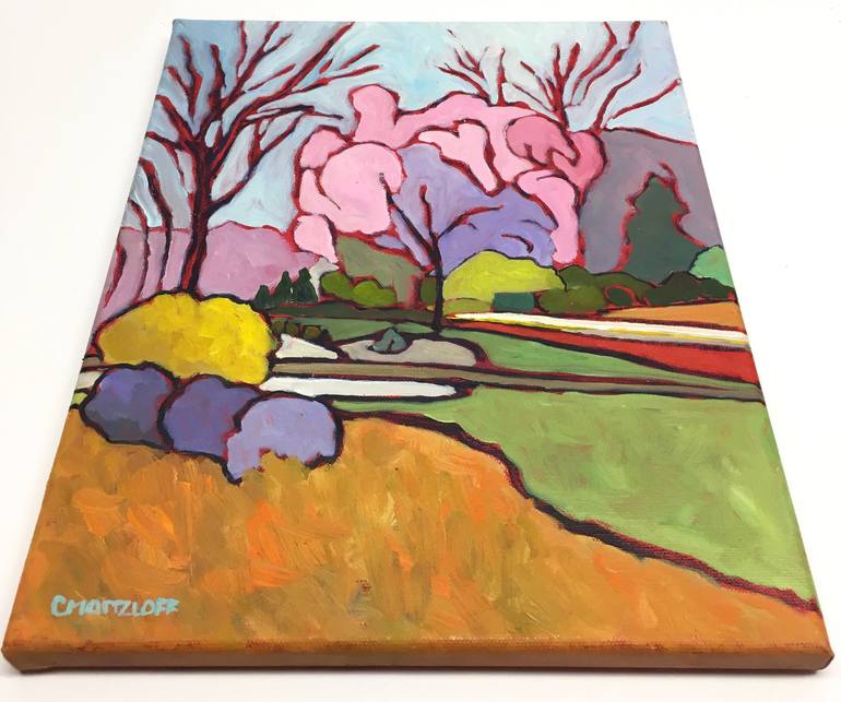 Original Fine Art Landscape Painting by Catherine J Martzloff