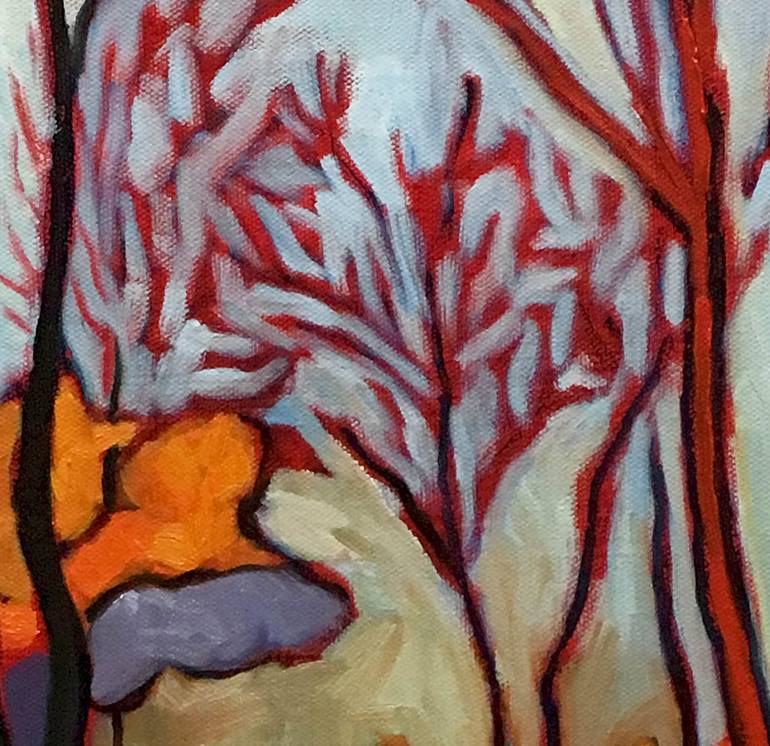 Original Expressionism Landscape Painting by Catherine J Martzloff