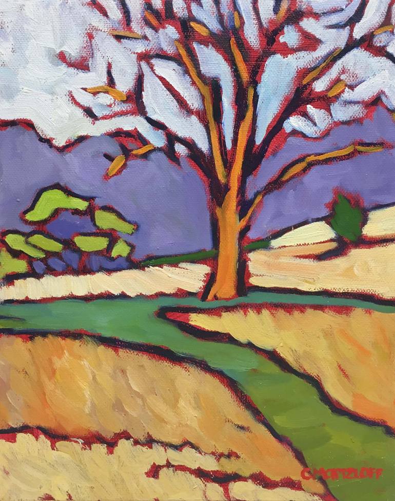 Print of Expressionism Landscape Paintings by Catherine J Martzloff