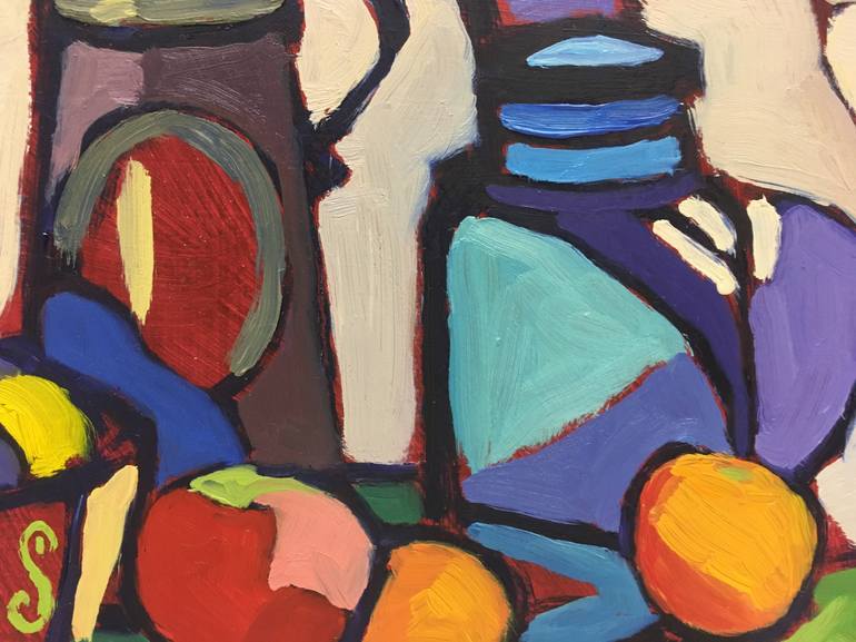 Original Expressionism Still Life Painting by Catherine J Martzloff