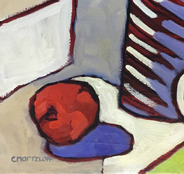 Original Expressionism Still Life Painting by Catherine J Martzloff