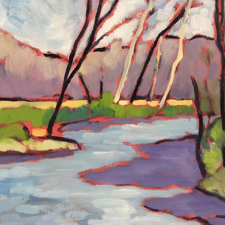 Original Expressionism Landscape Painting by Catherine J Martzloff