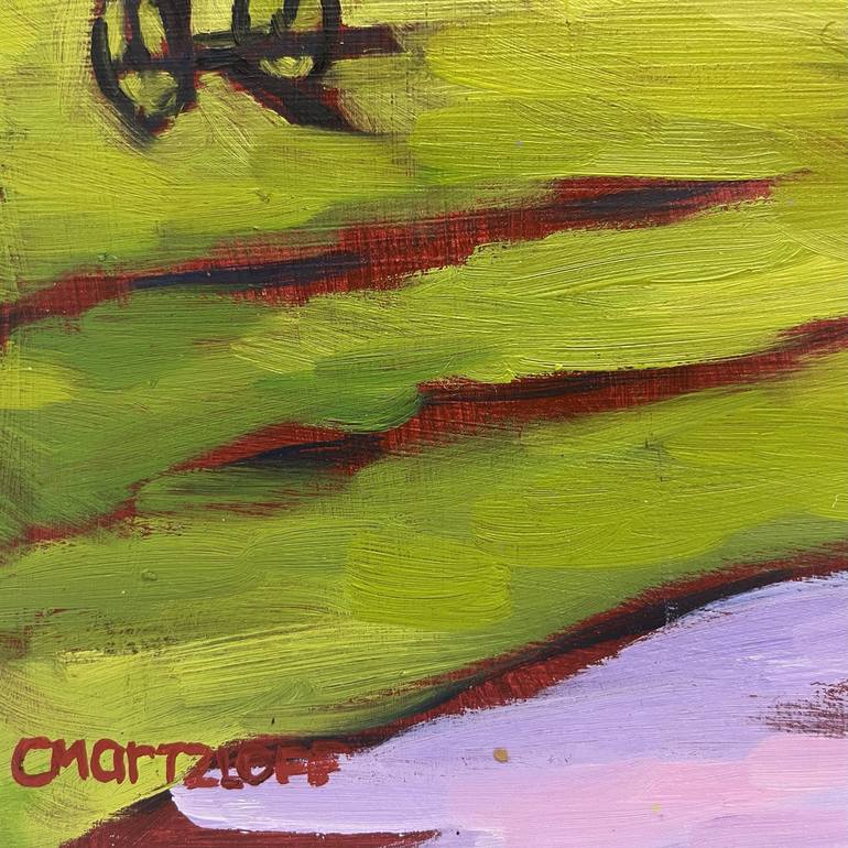 Original Expressionism Landscape Painting by Catherine J Martzloff