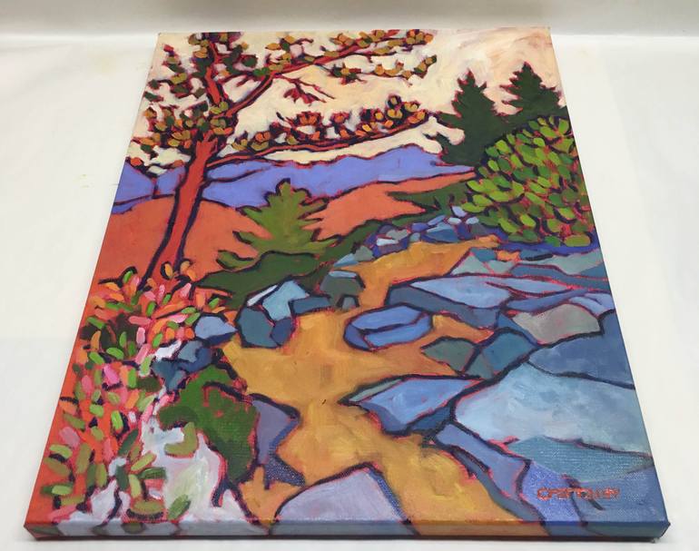 Original Abstract Landscape Painting by Catherine J Martzloff