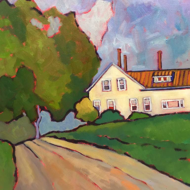 Original Expressionism Landscape Painting by Catherine J Martzloff