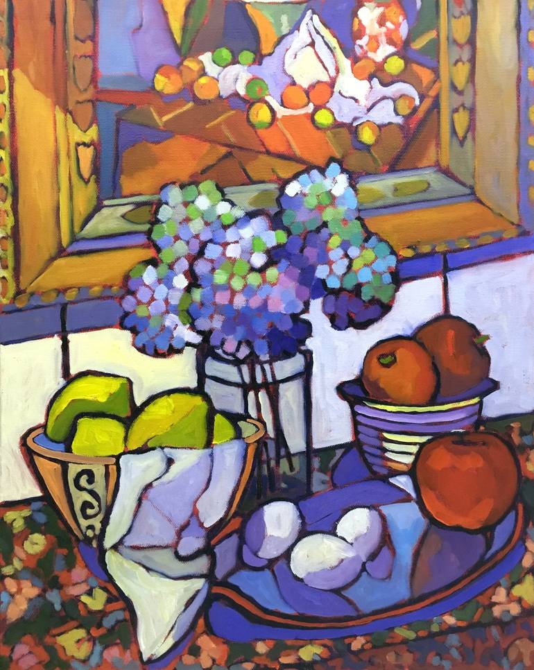 Original Expressionism Still Life Paintings by Catherine J Martzloff