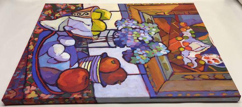 Original Expressionism Still Life Painting by Catherine J Martzloff