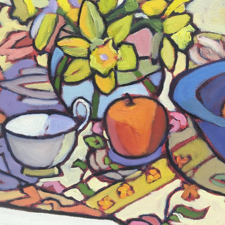 Original Expressionism Still Life Painting by Catherine J Martzloff