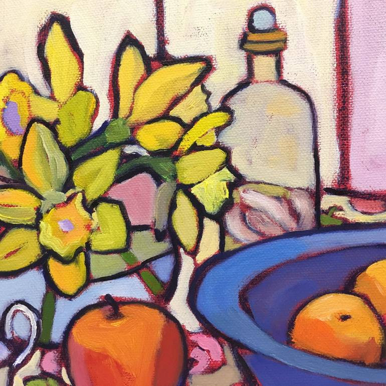 Original Expressionism Still Life Painting by Catherine J Martzloff