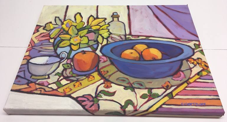 Original Expressionism Still Life Painting by Catherine J Martzloff