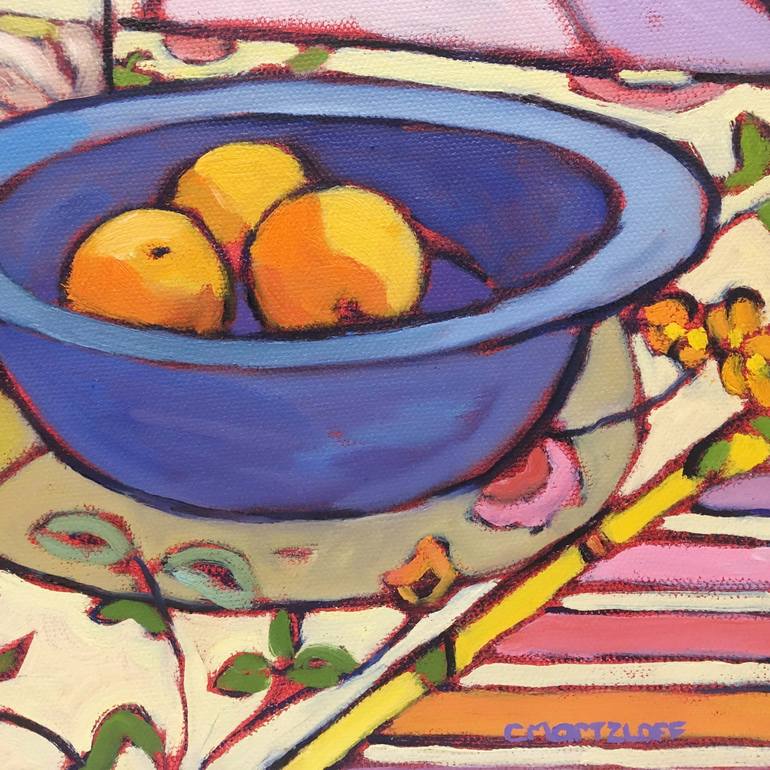 Original Expressionism Still Life Painting by Catherine J Martzloff