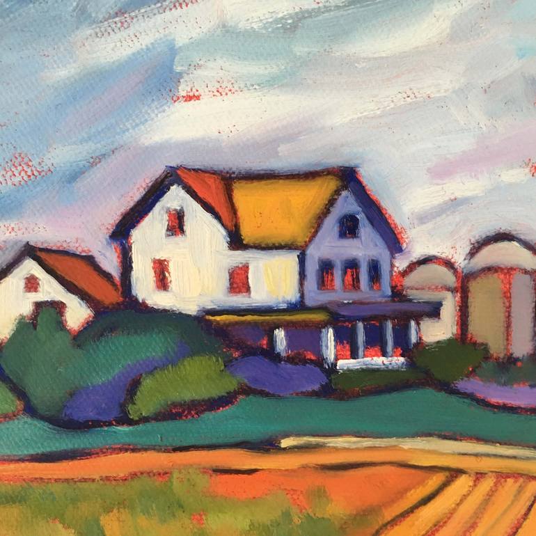 Original Expressionism Landscape Painting by Catherine J Martzloff