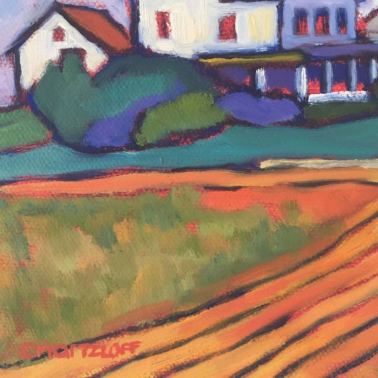 Original Expressionism Landscape Painting by Catherine J Martzloff