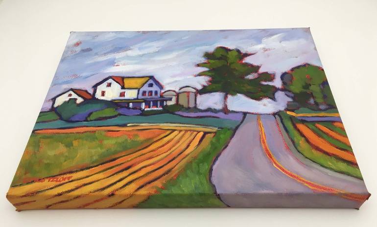 Original Expressionism Landscape Painting by Catherine J Martzloff