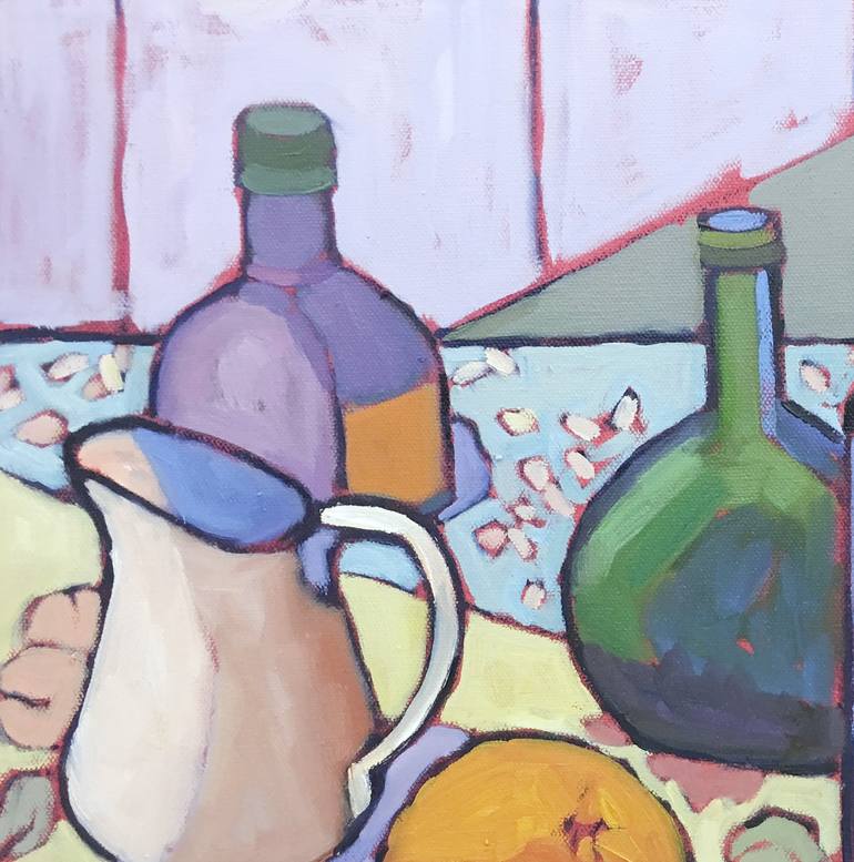 Original Expressionism Still Life Painting by Catherine J Martzloff