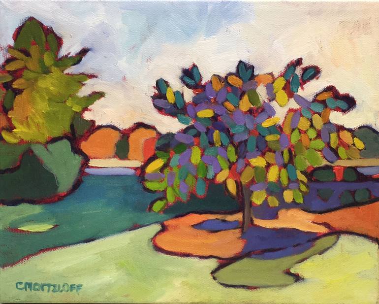Print of Expressionism Landscape Paintings by Catherine J Martzloff